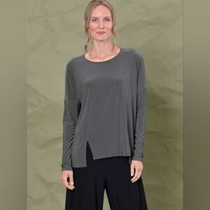 Chalet et ceci Cherry Red Long Sleeve Jamila Top - Size S